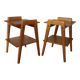 2 chevets chêne clair deux plateaux 1950