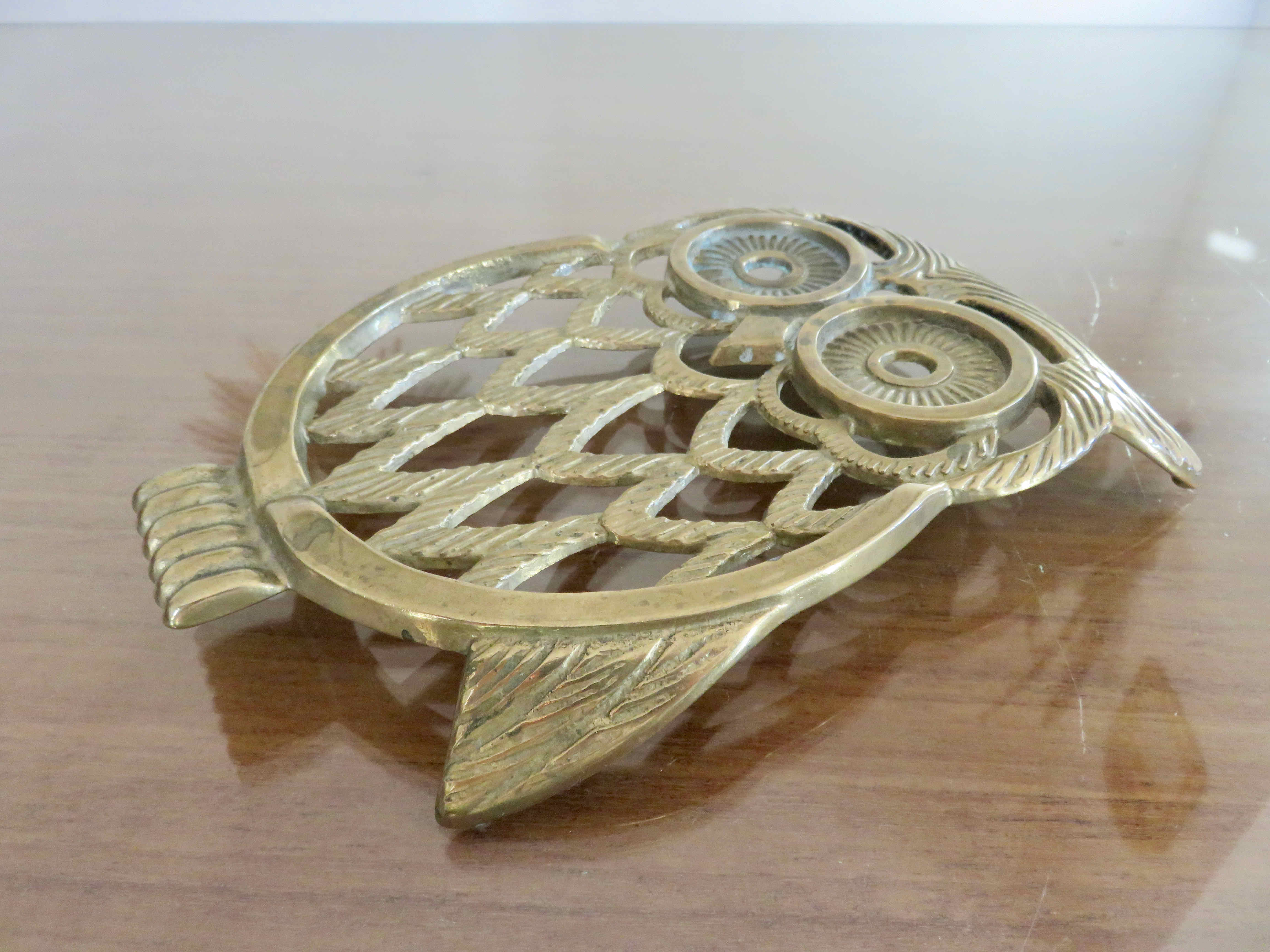 Brass trifle "hibou" in the 70s