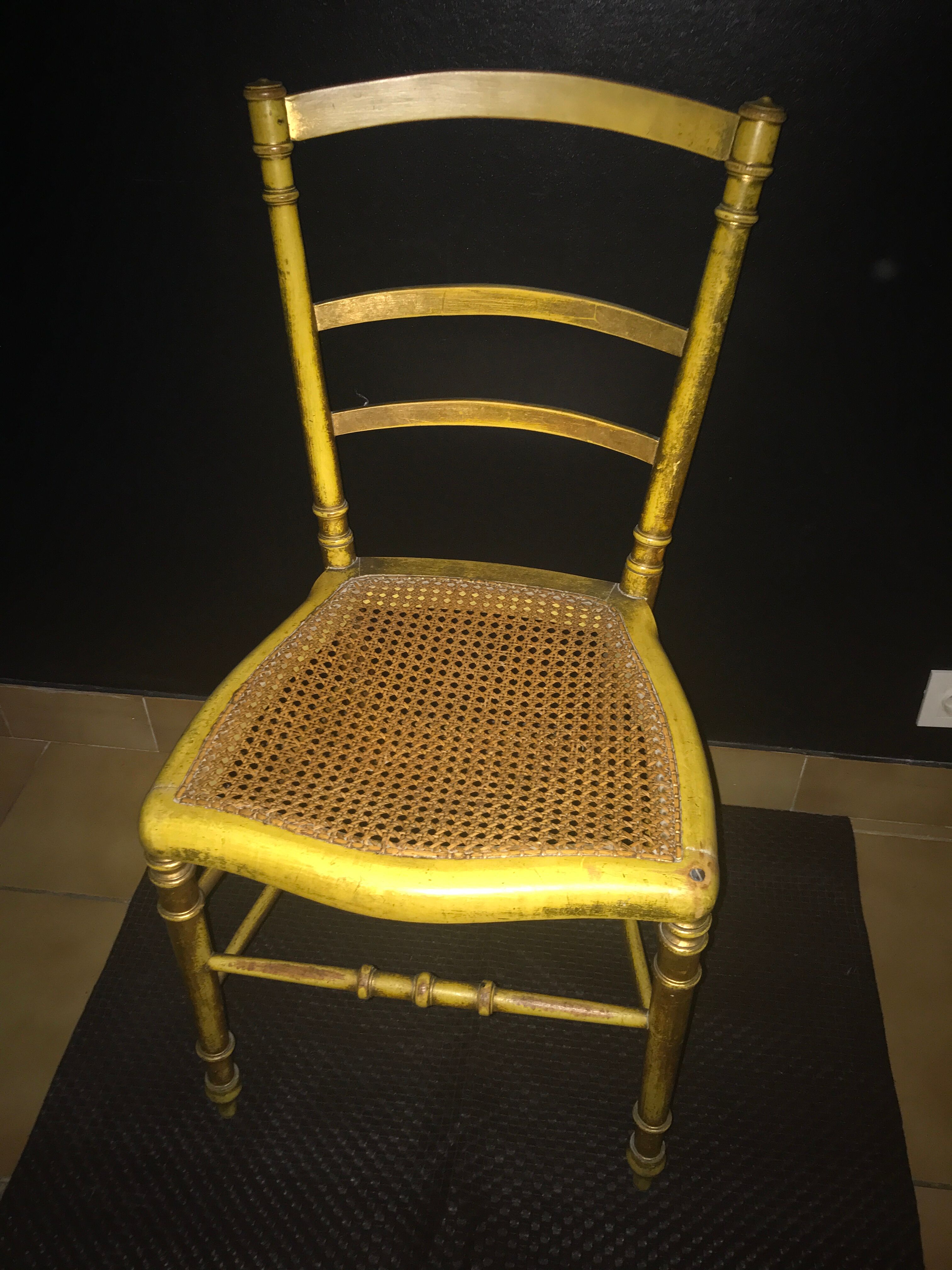 Chaise Napoléon III dite chaise d’orchestre Selency