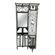 Art Deco coat rack wardrobe in wrought iron from the 1930s.