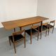 Table à manger extensible en teck design scandinave des années 1960