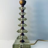 Art deco glass lamp base