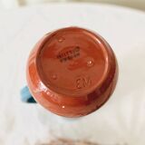 Vintage vase with handle Scandinavian ceramic Nittsjo Sweden