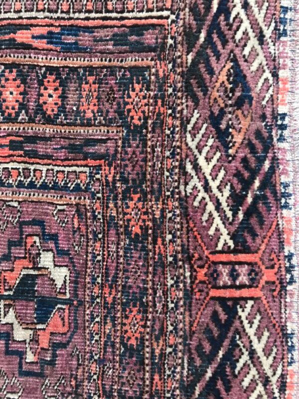 Former carpet Afghan Bokhara done hand 78 X 120 CM