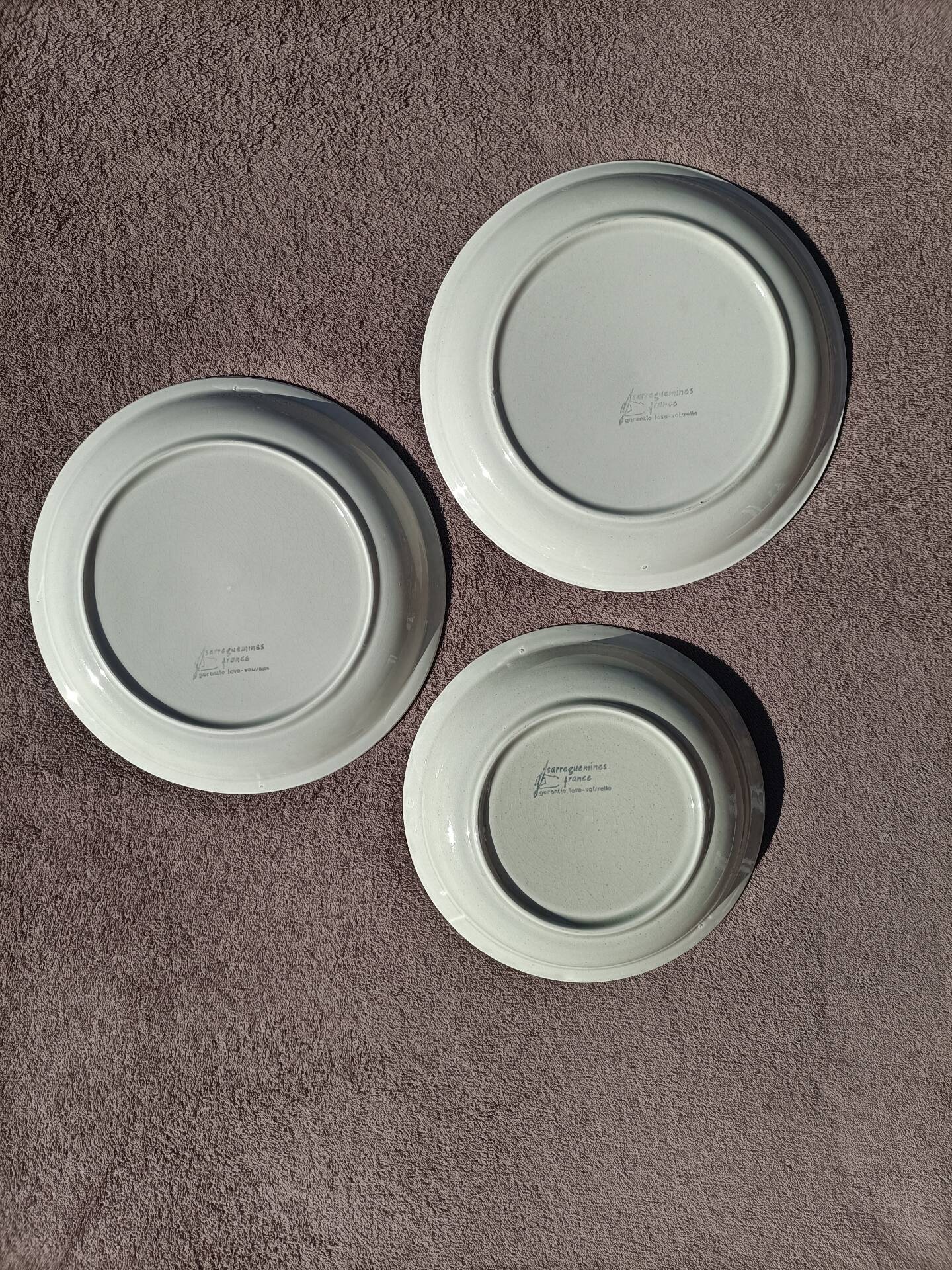 Ensemble Assiettes Sarreguemines