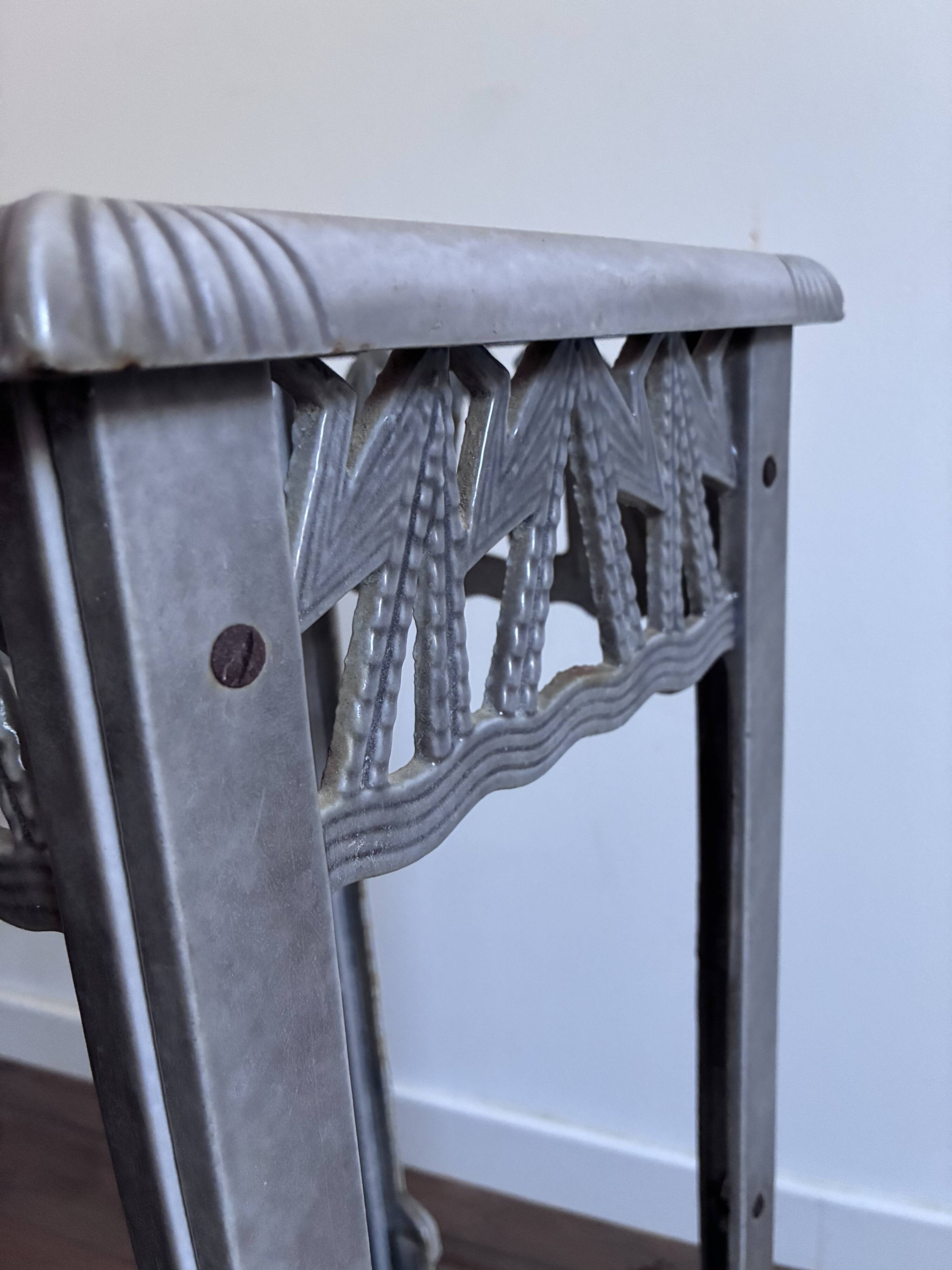 Art Deco umbrella stand from the 1930s, cast iron.