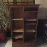 Double curtained file with keys