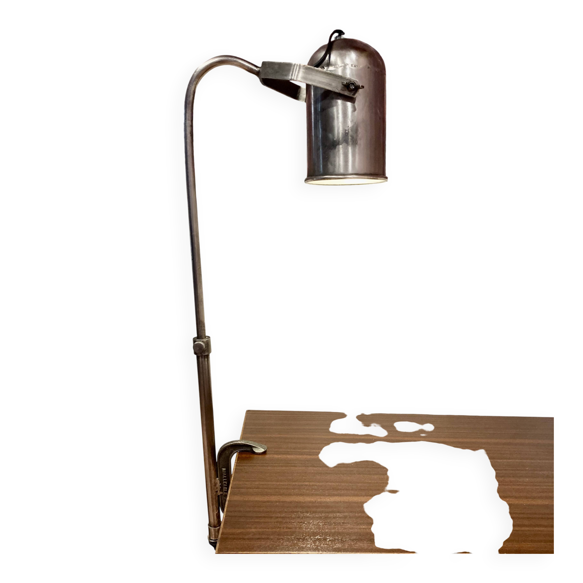 Grande applique métal 1960 "design industriel".