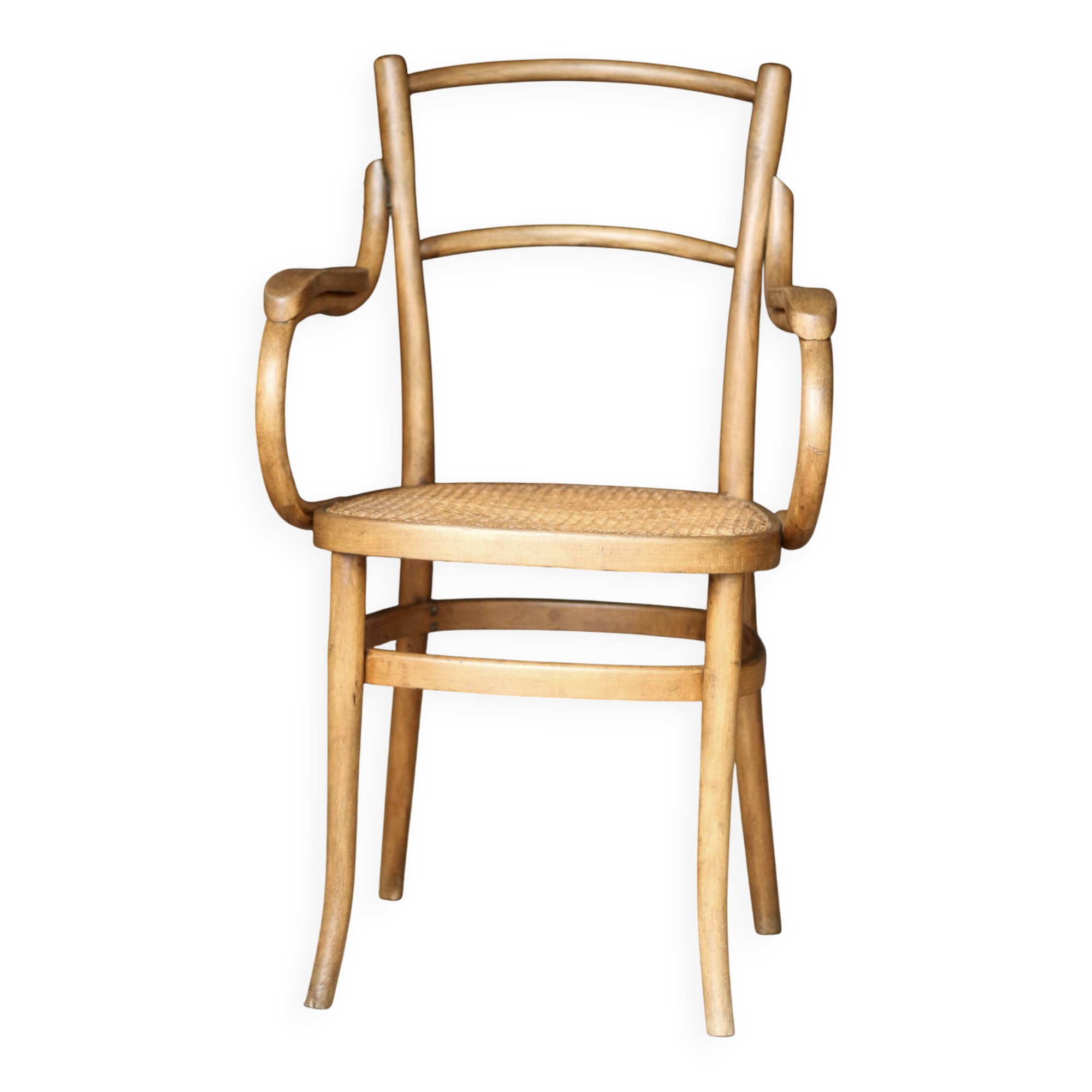 fauteuil en bois courbé  (Cambier ou Carton) vers 1900.