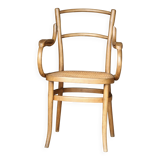 curved wooden armchair (Cambier or Carton) circa 1900.