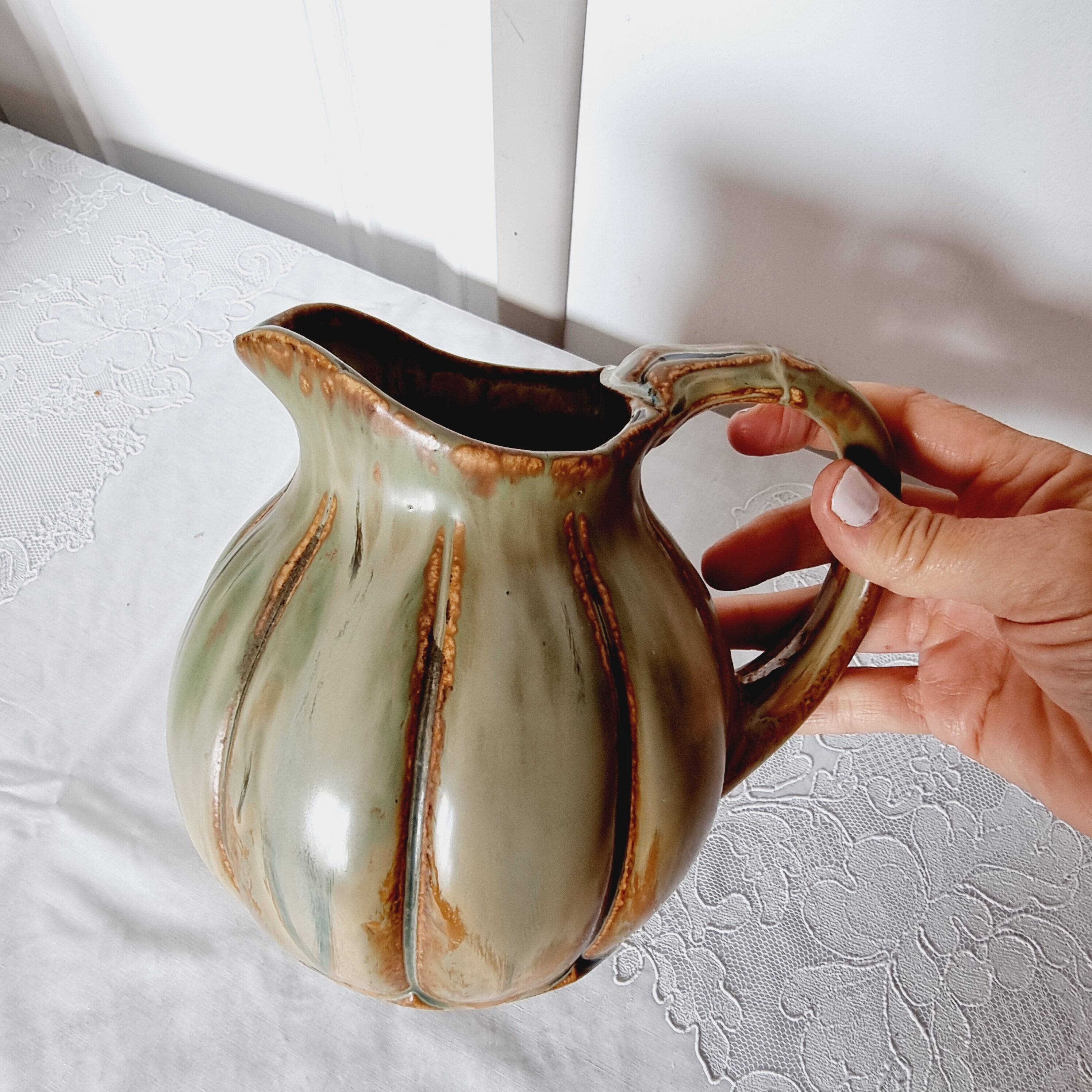 Early 20th century modernist glazed stoneware pitcher