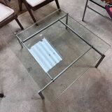 Poul Kjaerholm glass coffee table model PK61, Denmark 1960s