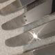 12 silver-plated table knives by silversmith Florinet Frionnet