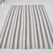 Vintage Anatolian Striped Hemp Kilim Rug, Reference 3665