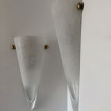 Vintage Murano glass wall sconces