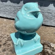 Art deco ceramic bird by st clement signed h. guingot 1930
