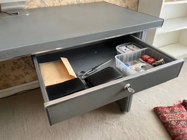 1970s metal desk
