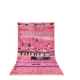 Moroccan pink wool rug 300cm x 150cm