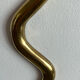 Large brass cobra wall candle holder