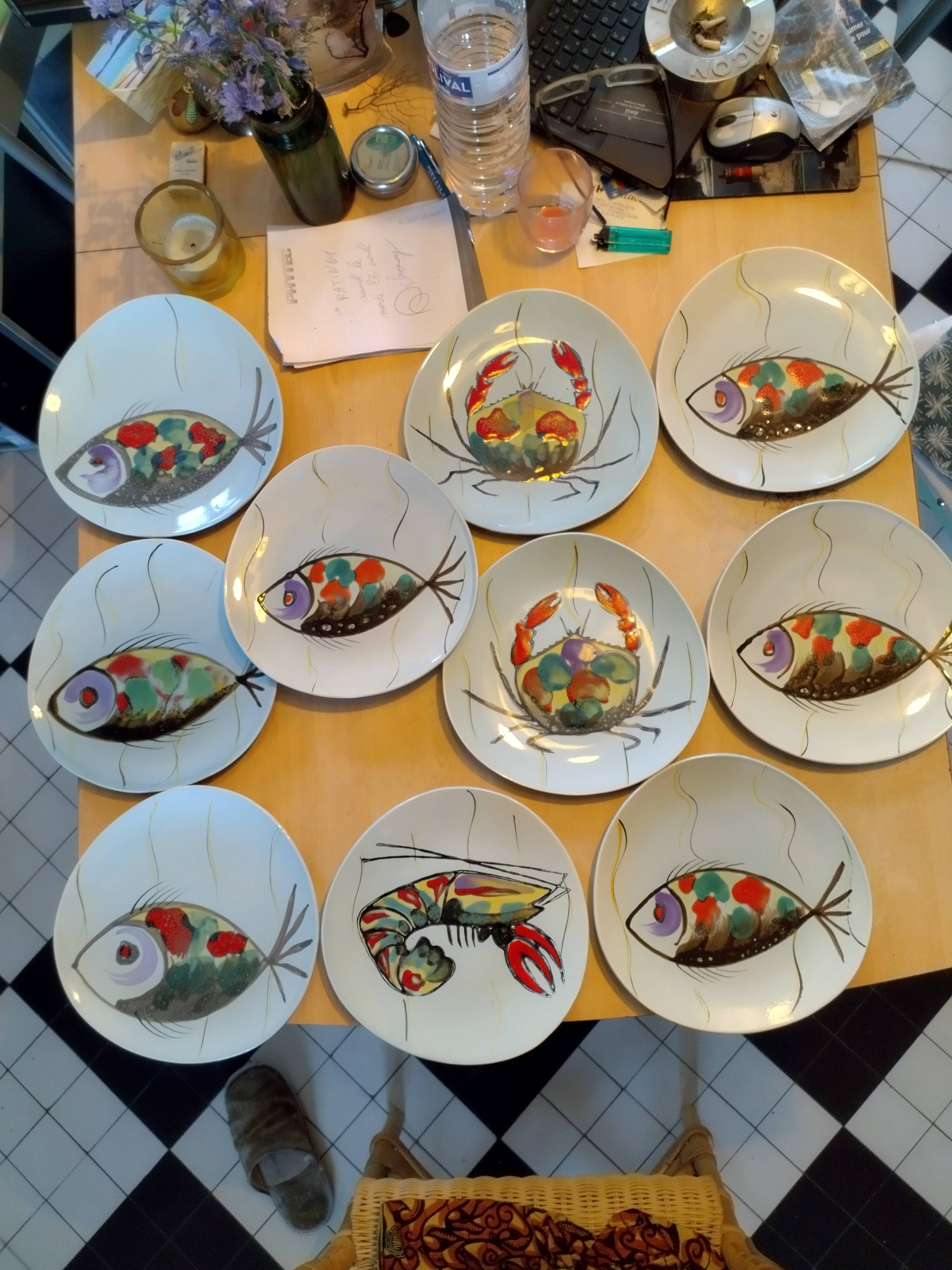 assiettes a poissons MBFA PORNIC