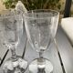 4 verres à eau saint louis . Model massenet à côtes vénitiennes
