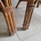 Pair of vintage rattan and cane armchairs – 1960s/70s