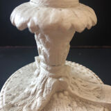 Bronze lamp base painted white