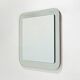 Square wall mirror with beveled edges, 1970s