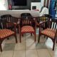 6 art nouveau armchairs