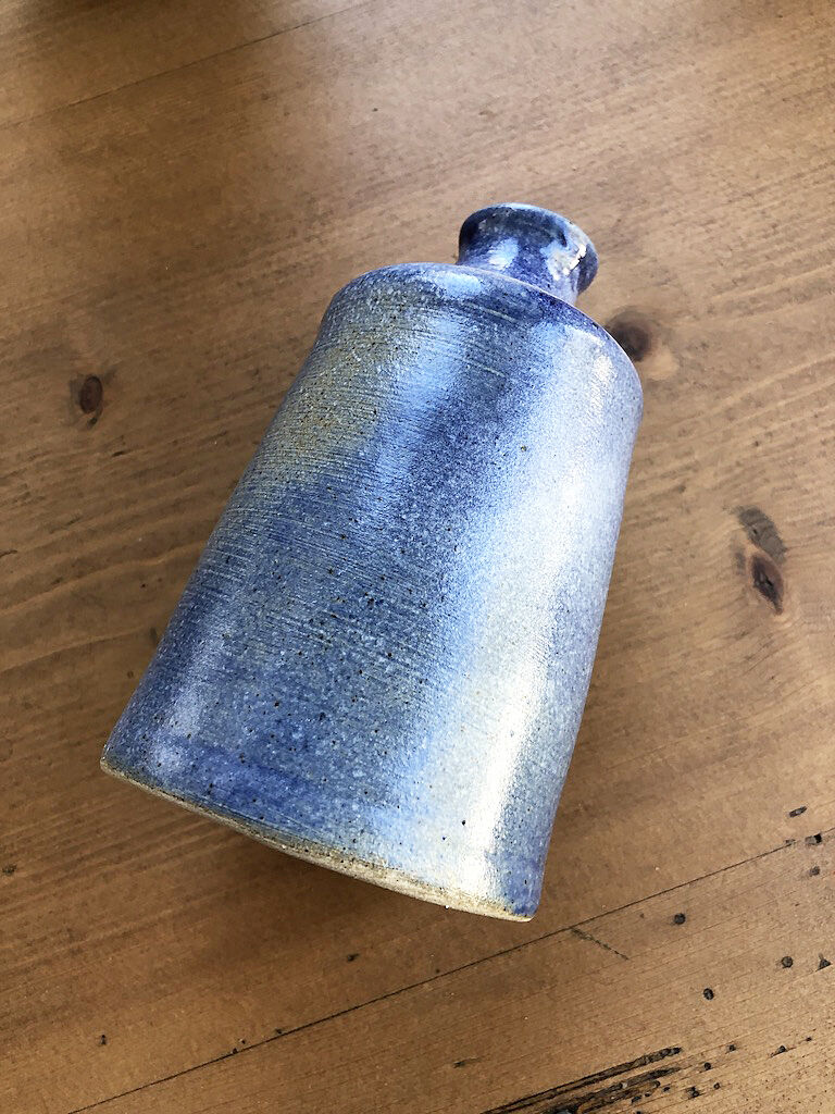Blue handmade vase