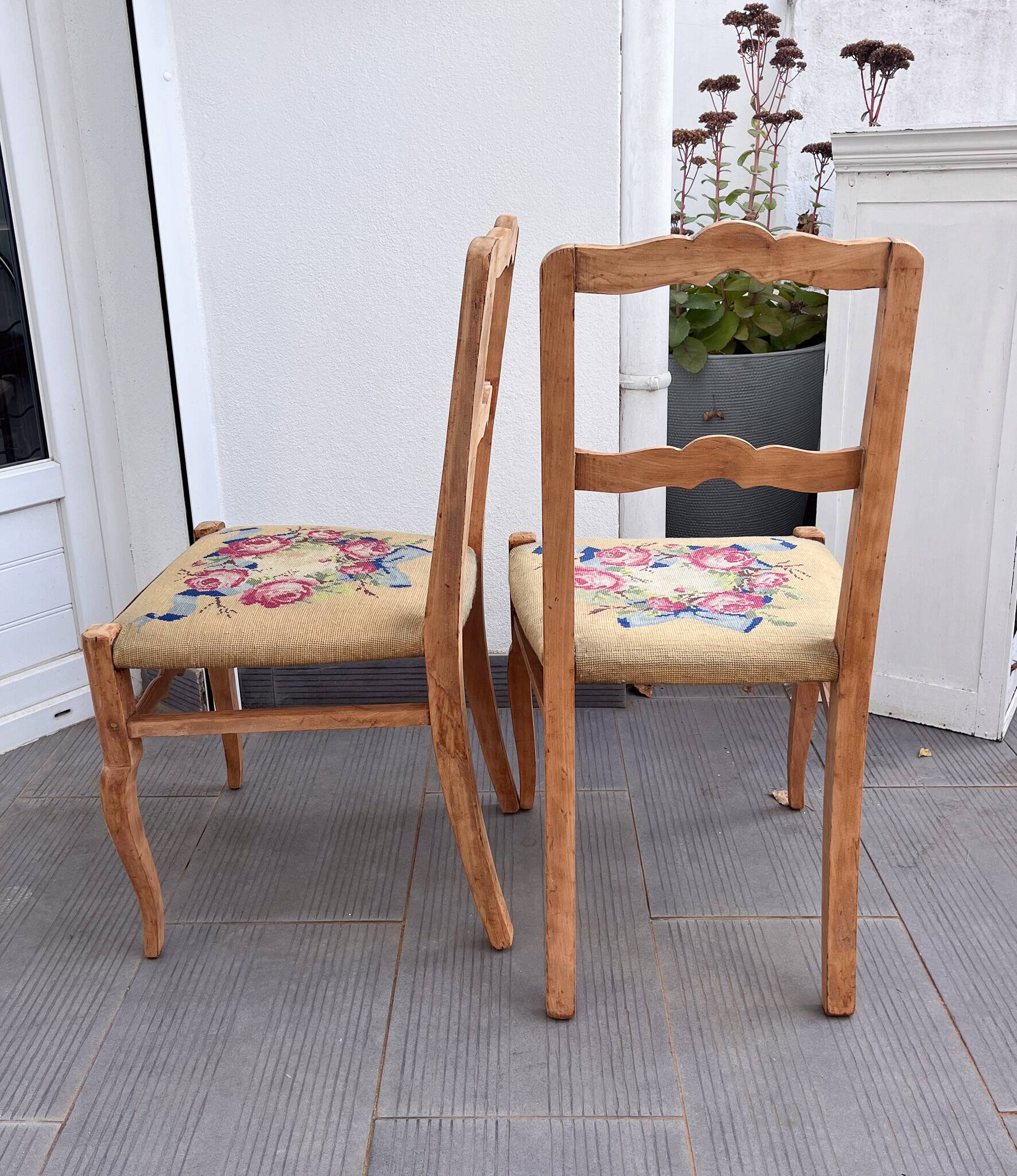 Pair of Vintage 60s Canvas Chairs