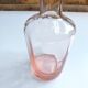 Vintage pink glass bottle