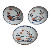 Antique Chinese Imari Porcelain Cappuccino Saucers, mid 1700s