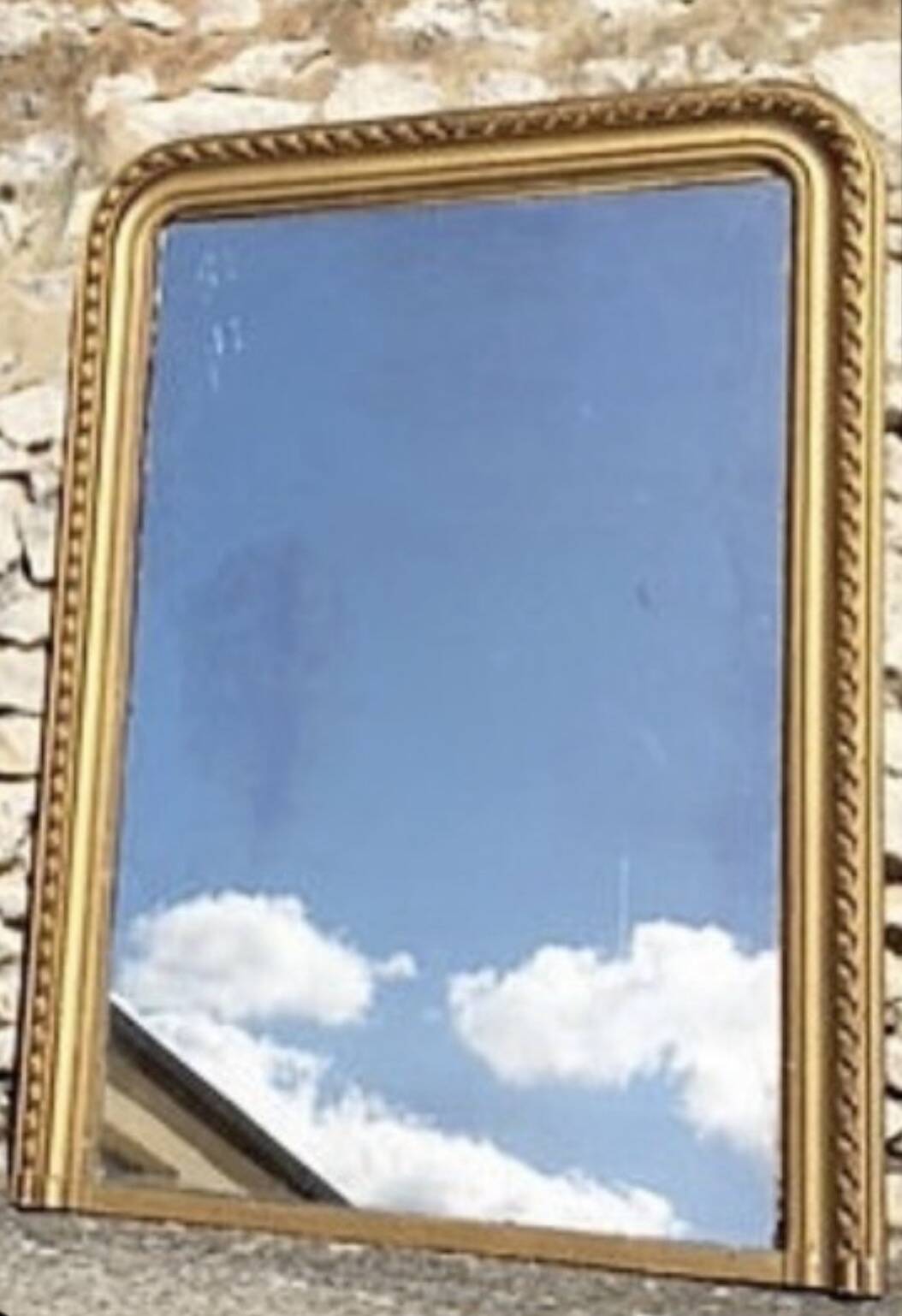 Vintage gold mirror