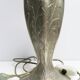Vintage style pewter lamp base, potstainiers hutois