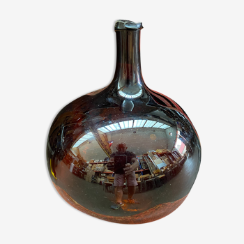 Bombonne brune ambre brun verre français xl demijohn bouteille carboy