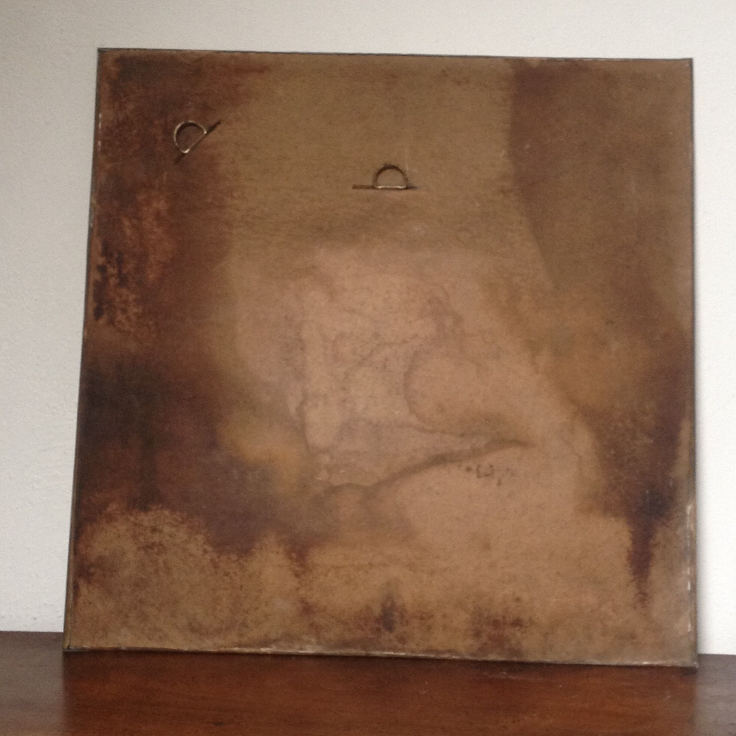 Mirror brass 43 x 43 cm