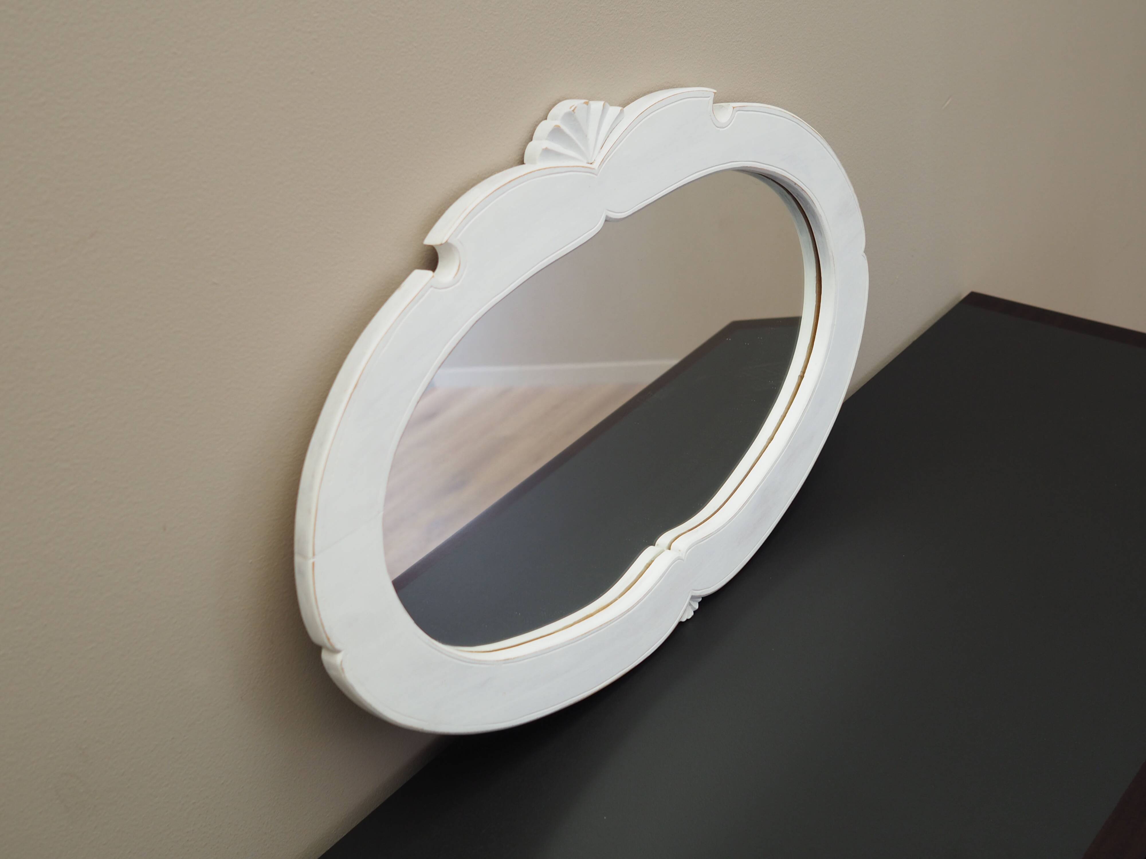 Mirror in pine frame, Danish design, 1960s, production: Denmark