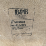 Chauffeuse « Bambole » par Mario Bellini  pour B&B Italia, 1972.