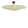 Large flush mount indirect light ceiling fixture from the Filmcasino in Vienna, 1950s.