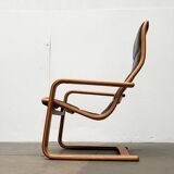 Vintage Swedish armchair model Lamello in beech by Yngve Ekström for Swedese, 1970s.