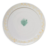 Yellow artisanal shellfish plate