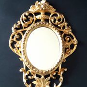 Miroir bois doré ItalieXVIIIe 33x45cm