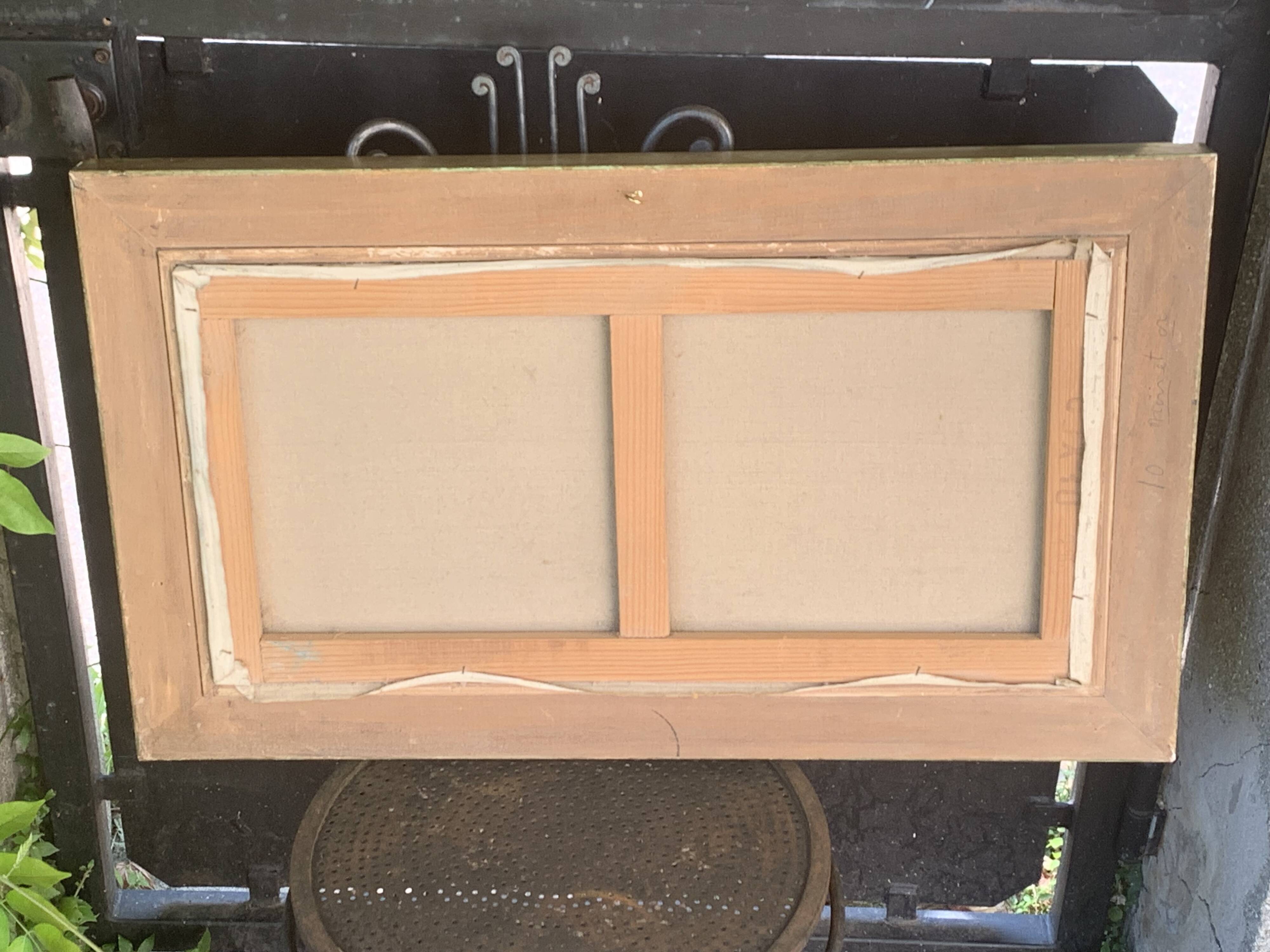 Large painting frames shells, cabinet of curiosities, sign