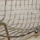 Lot of 2 vintage year 70, chromed metal wire chairs