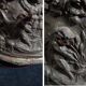 Pair of 19th Century Copper-Brass Plant Pots With Repoussé Putti