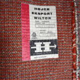 Vintage carpet design Hojer Eksport Wilton made in Denmark 170x240cm