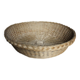 Vintage round wicker basket