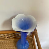 Vase beak corolla vintage blown glass