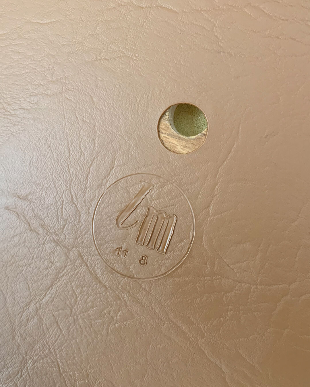 Chair skaï chrome brown